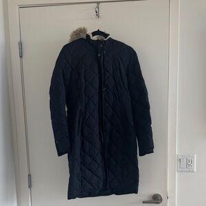 Women Black Quilted Coat